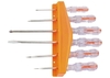 Набор отверток Сrystal, 6 шт, PH0х75, PH1х100, PH2х150, SL4х75, SL5х100, SL6х150 «Sparta»