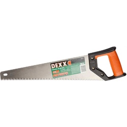 Ножовка по дереву «Dexx Хобби» двухкомпонентная рукоятка, заточенный разведенный универсальный зуб, объемная закалка, 5TPI, 400мм